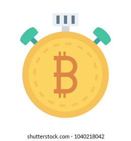 stopwatch clock bitcoin 