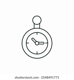 stopwatch clock time icon vector sign