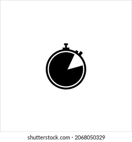 Stopwatch, clock, timer icon vector illustration