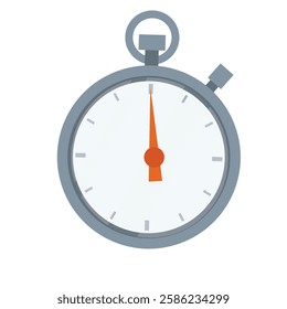 Stopwatch. Clock, a vector illustration.