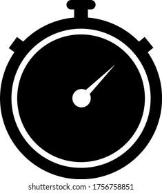 cronómetro, reloj, reloj, icono de vector de tiempo
