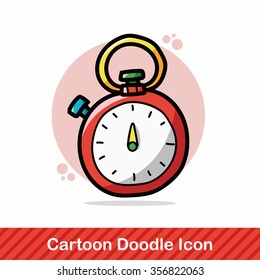 stopwatch color doodle