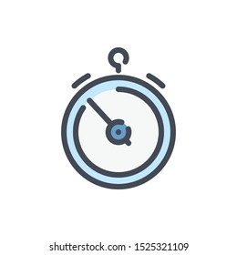 Stopwatch color line icon. Timer vector outline colorful sign.