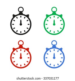 Stopwatch - color vector icon