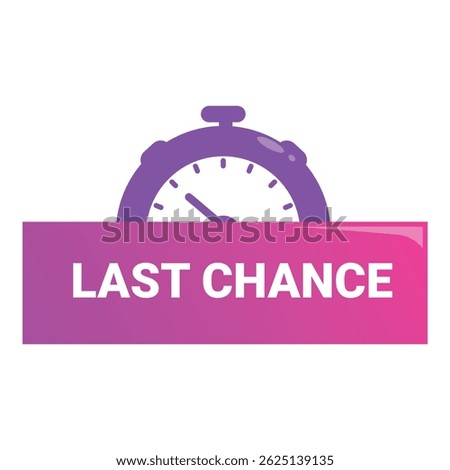 Stopwatch is counting down the last chance to get a product on sale