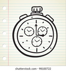 stopwatch doodle