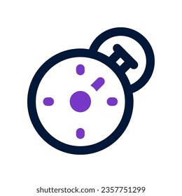 stopwatch duo tone icon. vector icon for your website, mobile, presentation, and logo design.