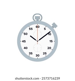 Stopwatch emoji vector time clock illustration