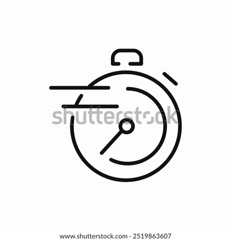 stopwatch fast icon sign vector