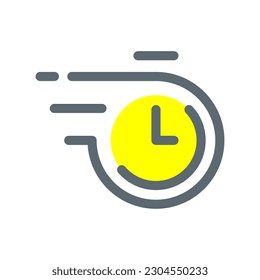 cronómetro, línea de ilustraciones de conceptos de tiempo rápido diseño de iconos vectoriales editable eps10