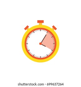 Stopwatch Flat Business Icon Vector Illustration