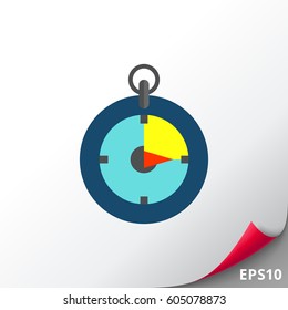 Stopwatch Flat Icon