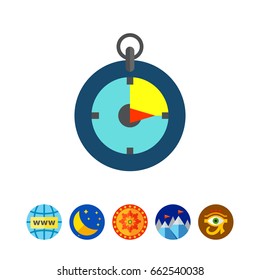 Stopwatch Flat Icon