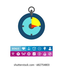 Stopwatch Flat Icon