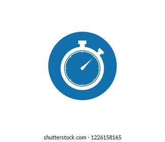 STOPWATCH FLAT ICON SYMBOL VECTOR 