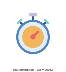 Stopwatch Flat Icon for Timing