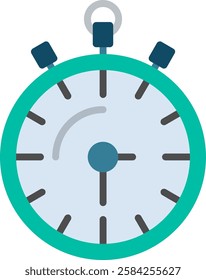 Stopwatch Flat Illustration Vector Design