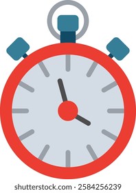 Stopwatch Flat Illustration Vector Design