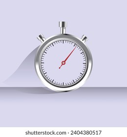 Stopwatch in floor vector illustration