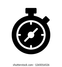 stopwatch glyph icon