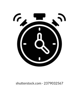 stopwatch glyph icon. vector icon for your website, mobile, presentation, and logo design.