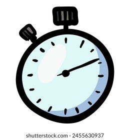 Icono de Doodle dibujado a mano de cronómetro