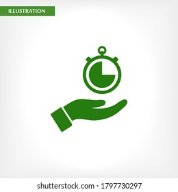 Icono de Stopwatch , lorem ipsum Diseño plano