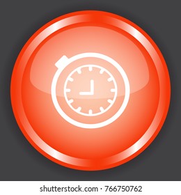 stopwatch icon 3d, for Internet icon and application icon. Vector eps 10.