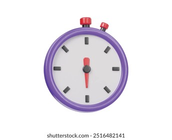 Stopwatch icon 3d render illustration