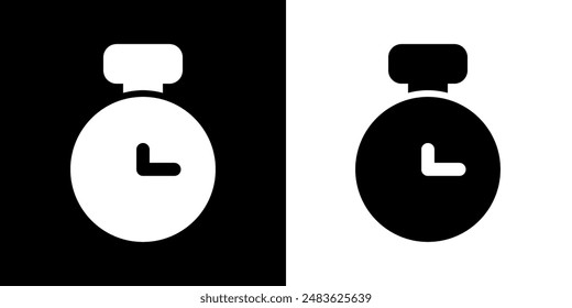 Stopwatch icon. Business icon. Target. Work team. Chart. Black icon. Silhouette.