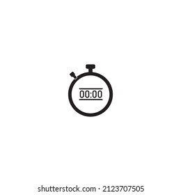 Stopwatch icon with Checkmark icon timer logo vector illustration design