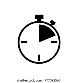 Stopwatch icon. Clock logo