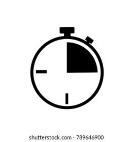 
Stopwatch Icon. Clock Logo 