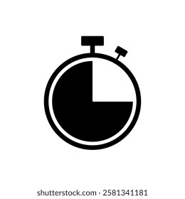 Stopwatch Icon, Clock Icon set, Time Icon Vector, watch Icon Simbol.