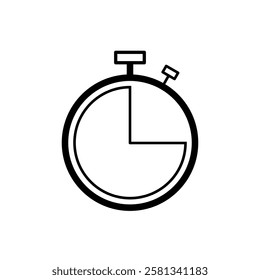 Stopwatch Icon, Clock Icon set, Time Icon Vector, watch Icon Simbol.