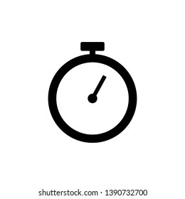 Stopwatch icon collection, flat design