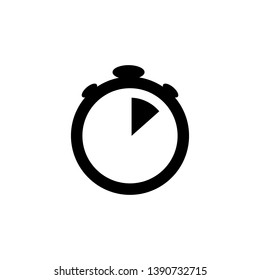 Stopwatch icon collection, flat design