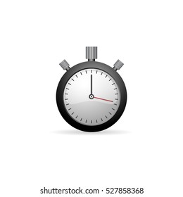 Stopwatch icon in color. Speed time deadline sport
