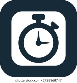 Conceito de ícone de cronometragem para medição de velocidade desempenho ação rápida elemento de interface de gerenciamento de tarefas urgentes