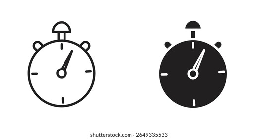Stopwatch icon Design Illustrations. editable web icons