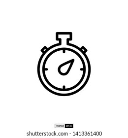 stopwatch icon, design inspiration vector template for web design or mobile app