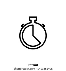 stopwatch icon, design inspiration vector template for web design or mobile app