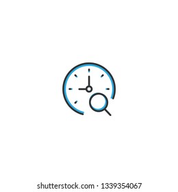 Stopwatch icon design. Interaction icon line vector illustration design