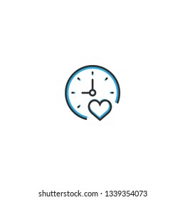 Stopwatch icon design. Interaction icon line vector illustration design