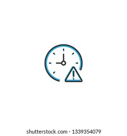 Stopwatch icon design. Interaction icon line vector illustration design