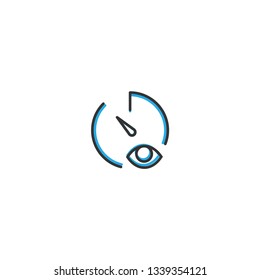 Stopwatch icon design. Interaction icon line vector illustration design