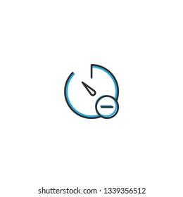 Stopwatch icon design. Interaction icon line vector illustration design