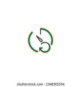 Stopwatch icon design. Interaction icon vector illustration