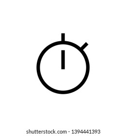 stopwatch icon design. simple clean line art professional business management concept vector illustration design.