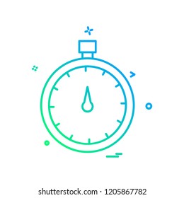 Stopwatch icon design vector